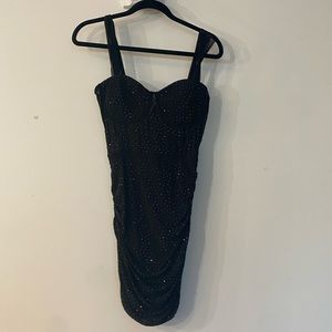 Date Night Rhinestone Corset Bodycon Minidress